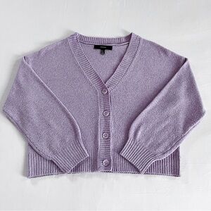 Vero Moda Doffy V-Neck Cardigan | Lilac Purple | Size S | NWOT